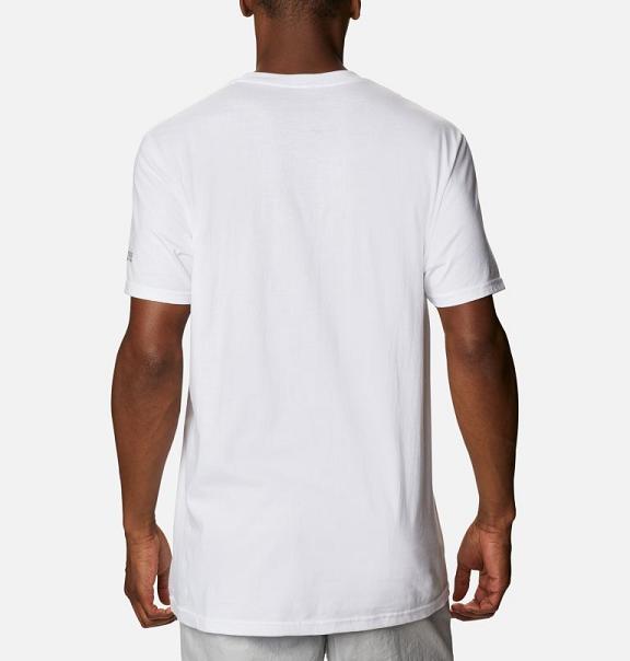 Columbia PFG T-Shirt White For Men's NZ80354 New Zealand